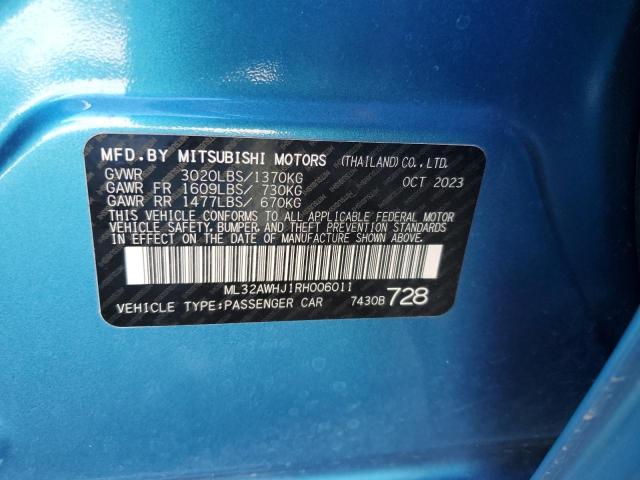 ML32AWHJ1RH006011 Mitsubishi MIRAGE SE