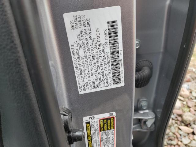 5FPYK3F54MB027010 Honda Ridgeline Rtl