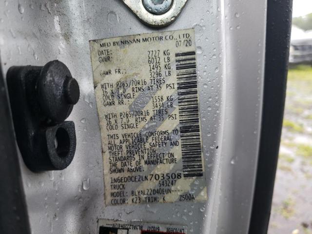 1N6ED0CE2LN703508 Nissan FRONTIER S