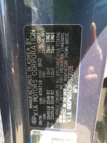 KNDPM3AC3H7173026 KIA Sportage Lx