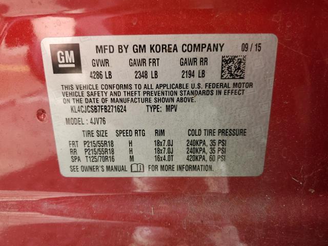 KL4CJCSB7FB271624 Buick Encore