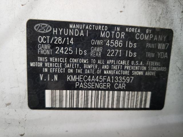 KMHEC4A45FA133597 Hyundai SONATA HYBRID