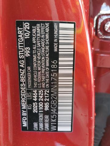 W1K5J4GB2MN175186 Mercedes-Benz CLA 250