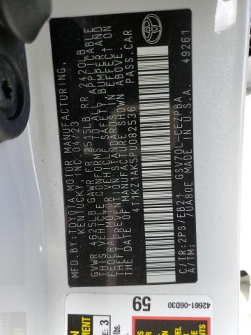 4T1KZ1AK5PU082536 Toyota CAMRY TRD