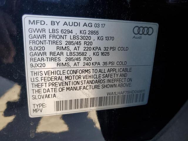 WA1LHAF75HD048611 Audi Q7 Premium Plus
