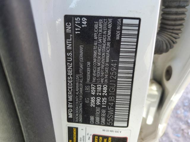 55SWF4JB1GU125941 Mercedes-Benz C 300