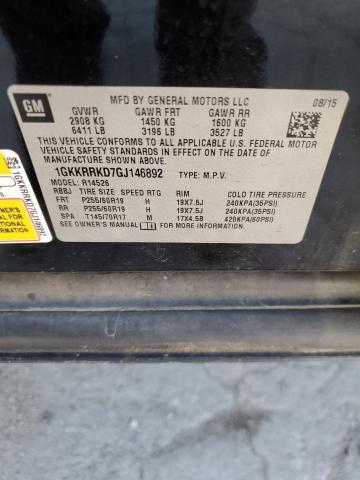 1GKKRRKD7GJ146892 GMC Acadia Slt-1