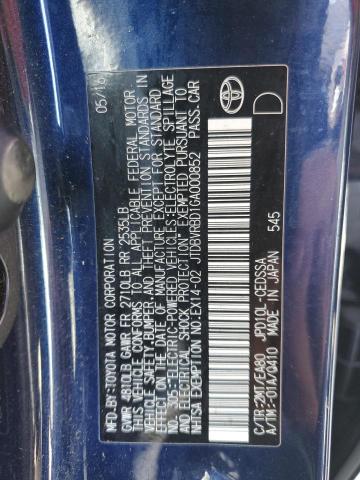 JTDBVRBD1GA000852 Toyota Mirai