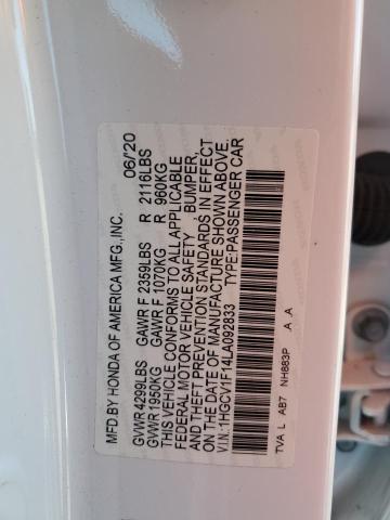 1HGCV1F14LA092833 Honda ACCORD LX