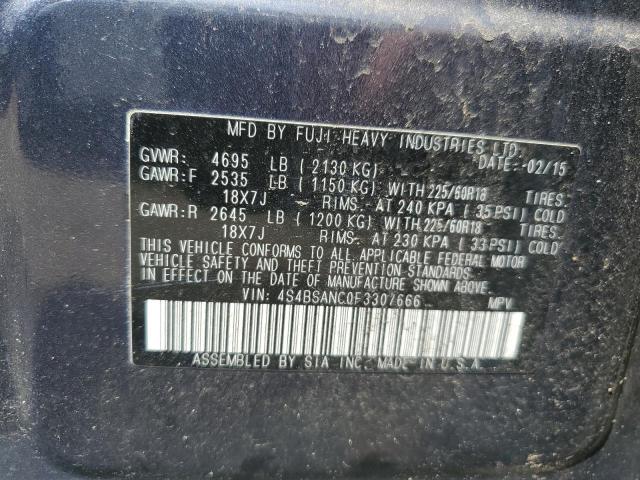 4S4BSANC0F3307666 Subaru Outback 2.5i Limited