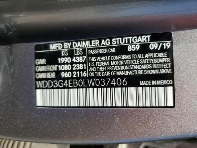 WDD3G4EB0LW037406 Mercedes-Benz A 220
