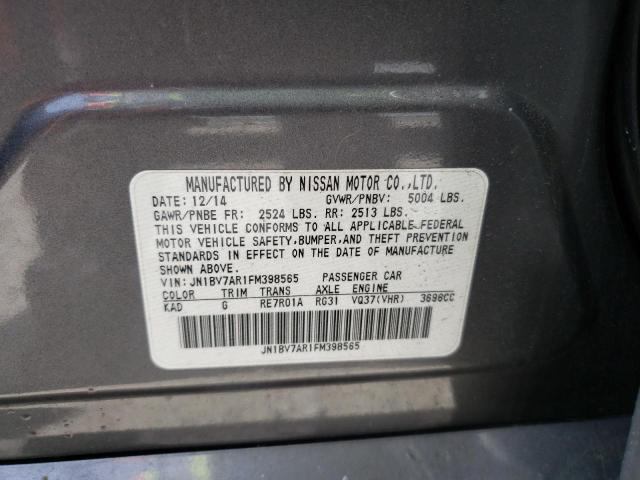 JN1BV7AR1FM398565 Infiniti Q50 BASE