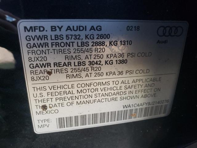 WA1C4AFY9J2140276 Audi Sq5 Prestige