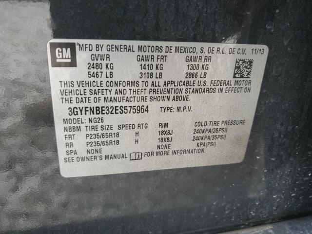 3GYFNBE32ES575964 Cadillac Srx Luxury Collection