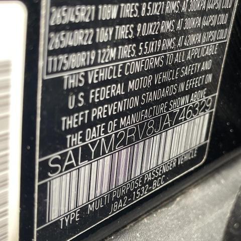 SALYM2RV8JA746329 Land Rover Range Rover Velar R-dynamic Hse