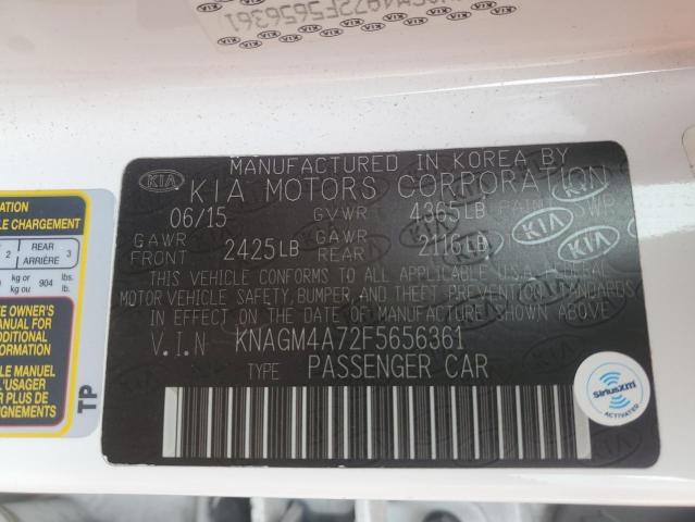 KNAGM4A72F5656361 KIA Optima Lx