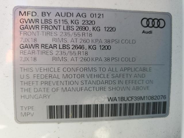 WA1BUCF39M1082076 Audi Q3 Premium Plus 40
