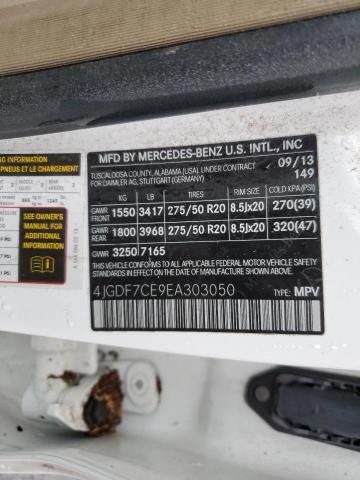 4JGDF7CE9EA303050 Mercedes-Benz Gl 450 4matic