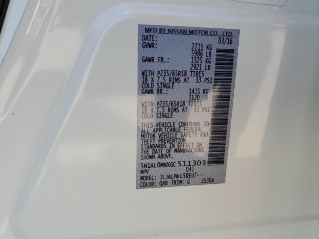 5N1AL0MNXGC511303 Infiniti QX60