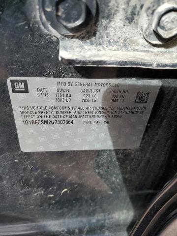 1G1BE5SM2G7307364 Chevrolet CRUZE LT