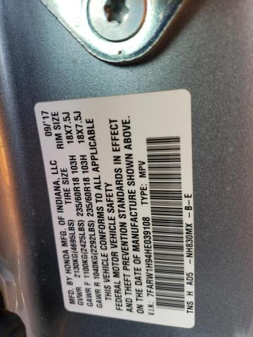 7FARW1H94HE039108 Honda Cr-v Touring