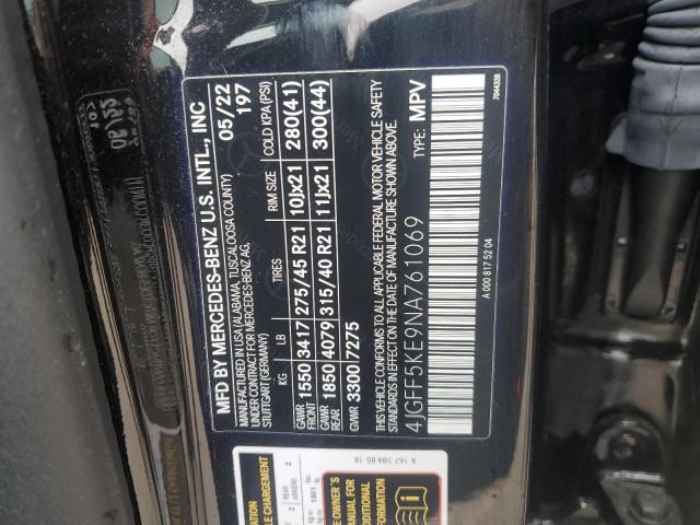 4JGFF5KE9NA761069 Mercedes-Benz Gls 450 4matic