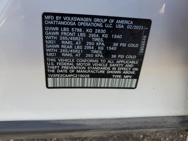 1V2FE2CA4PC219028 Volkswagen Atlas Cross Sport Sel Premium R-line