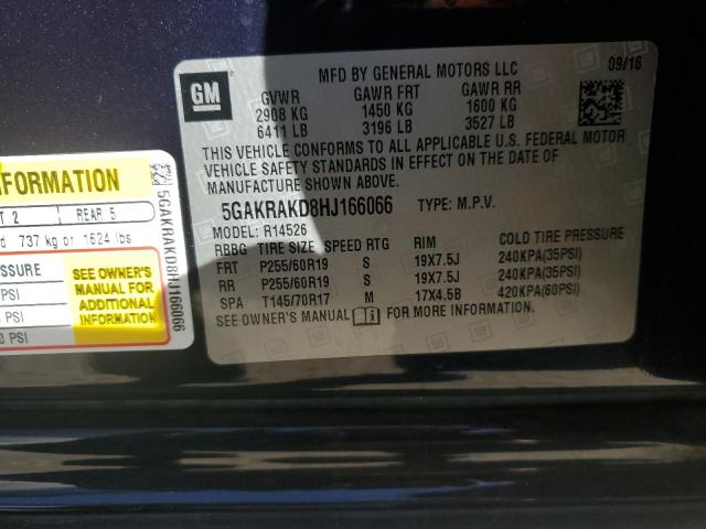 5GAKRAKD8HJ166066 Buick Enclave