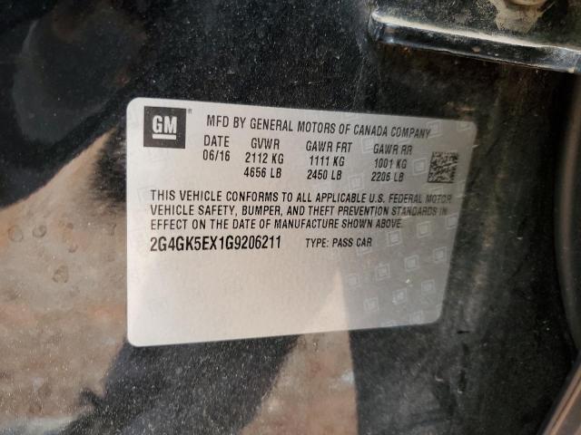 2G4GK5EX1G9206211 Buick Regal