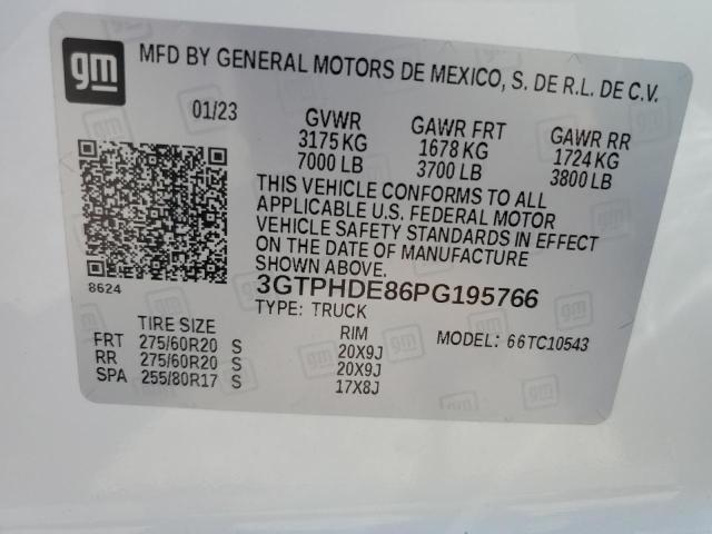 3GTPHDE86PG195766 GMC Sierra C1500 Slt