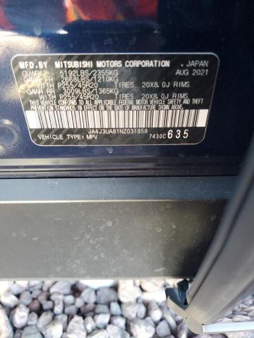 JA4J3UA81NZ031858 Mitsubishi Outlander Se