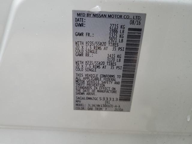 5N1AL0MN2GC533313 Infiniti QX60