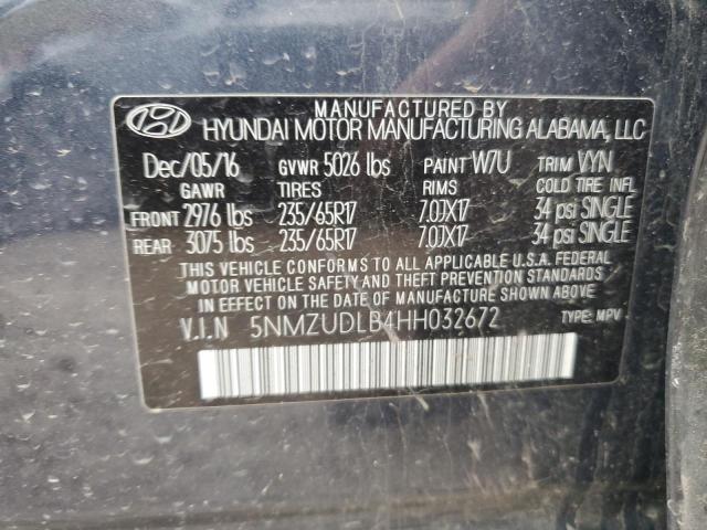 5NMZUDLB4HH032672 Hyundai SANTA FE SPORT