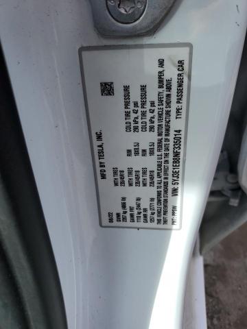 5YJ3E1EB8NF335014 Tesla MODEL 3