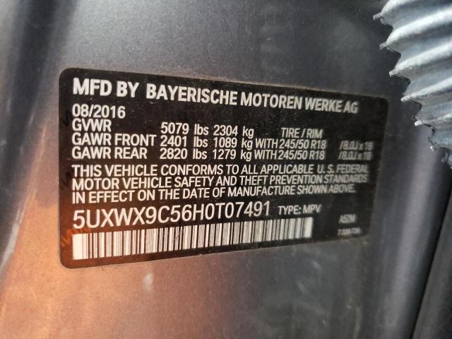 5UXWX9C56H0T07491 BMW X3 Xdrive28i