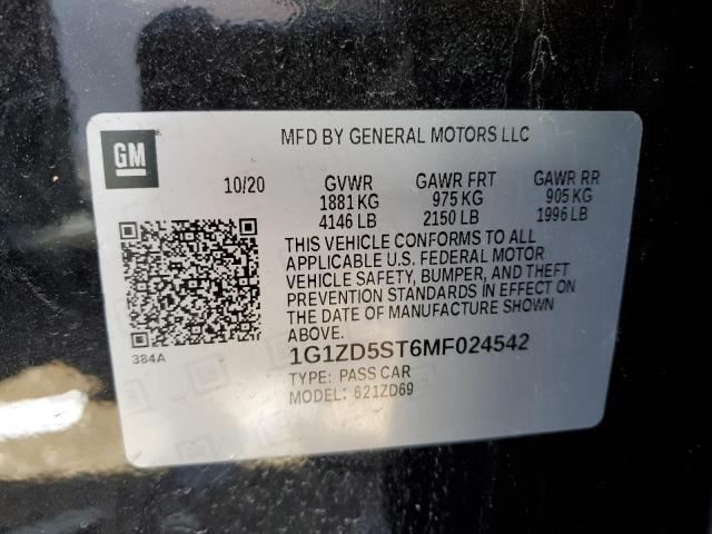 1G1ZD5ST6MF024542 Chevrolet MALIBU LT