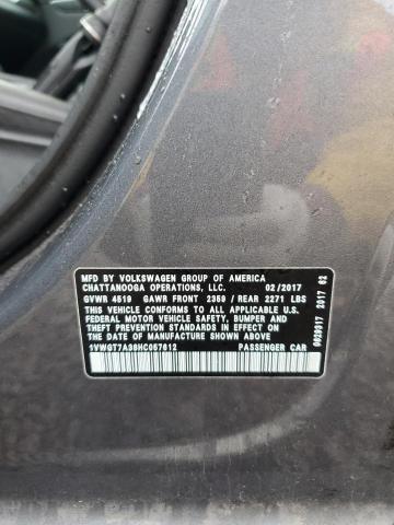 1VWGT7A38HC057612 Volkswagen PASSAT SE