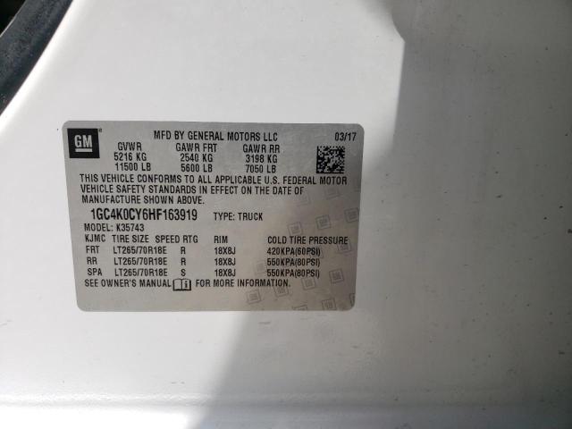 1GC4K0CY6HF163919 Chevrolet Silverado K3500 Ltz