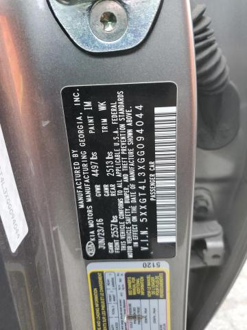 5XXGT4L3XGG094044 KIA Optima Lx