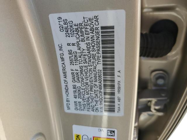 1HGCV3F46KA008032 Honda Accord Hybrid Ex