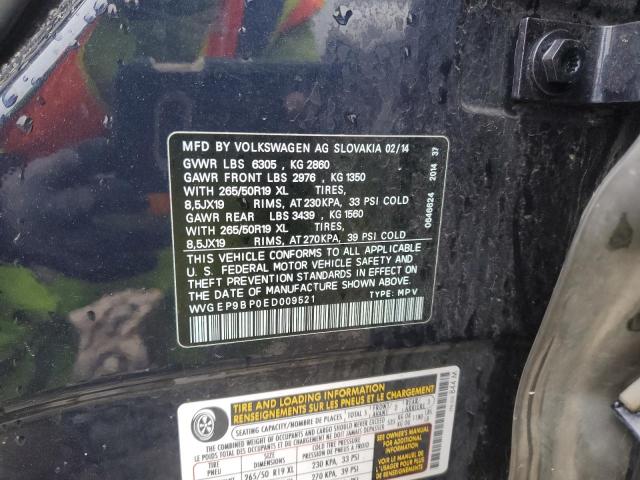 WVGEP9BP0ED009521 Volkswagen Touareg V6 Tdi