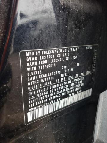 WVGBV7AX0HW501201 Volkswagen TIGUAN S