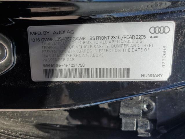 WAUAUGFF4H1031798 Audi A3 PREMIUM