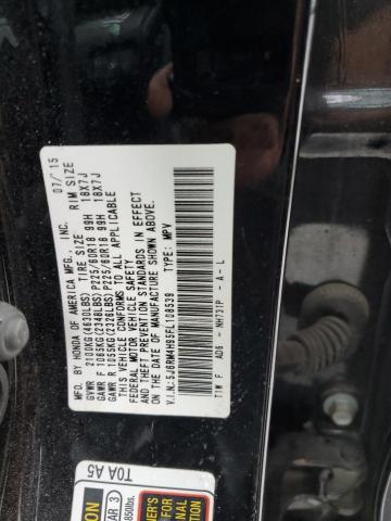 5J6RM4H95FL108539 Honda Cr-v Touring