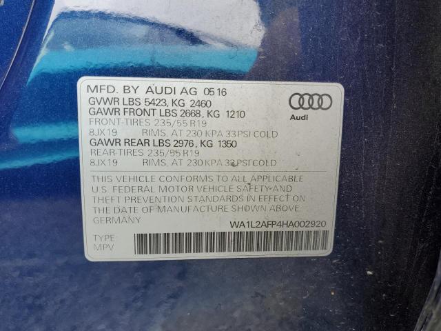 WA1L2AFP4HA002920 Audi Q5 Premium Plus
