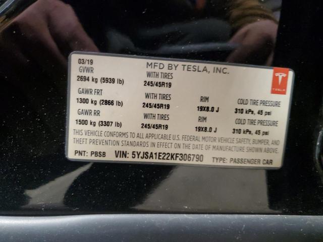 5YJSA1E22KF306790 Tesla MODEL S