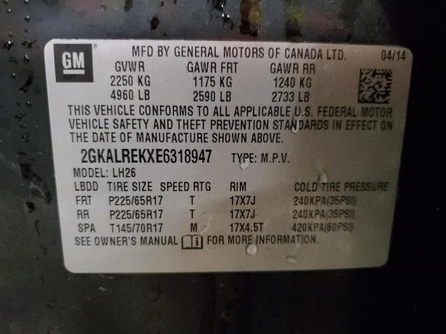 2GKALREKXE6318947 GMC Terrain Sle