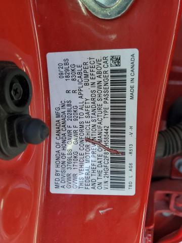 2HGFC2F81LH585442 Honda Civic Sport