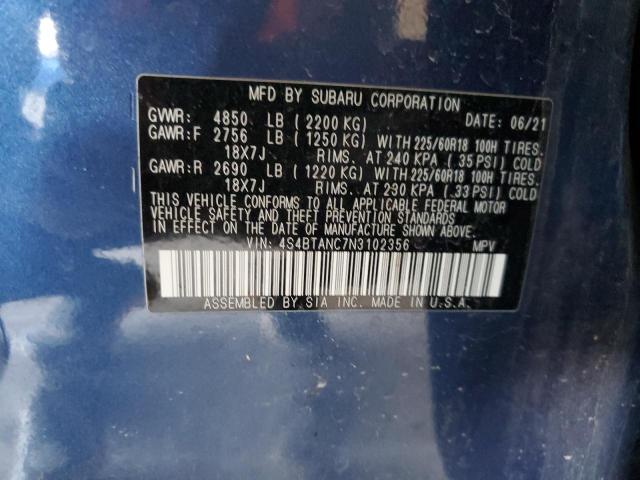 4S4BTANC7N3102356 Subaru Outback Limited