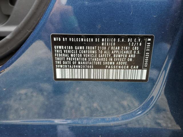 3VW2B7AJ9HM297665 Volkswagen JETTA S